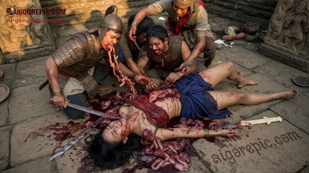 Brutal Ancient Intestines Extraction - AI Generated Horror