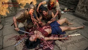 Brutal Ancient Intestines Extraction