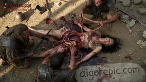 Brutal Evisceration by Warriors