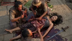 Brutal Ritual Gutting of Woman