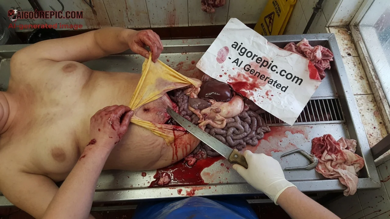Gory Autopsy of Male Cadaver - AI Generated Horror