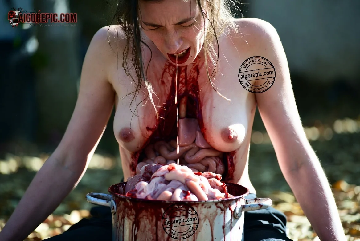 Gory Horror Scene - AI Generated Horror