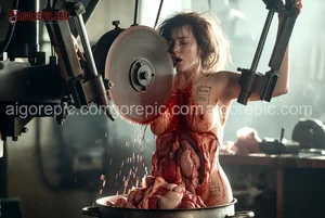 Industrial Butcher Scene