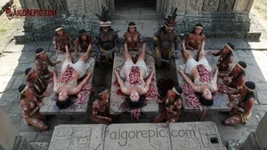 Tribal Sacrifice Ritual Scene