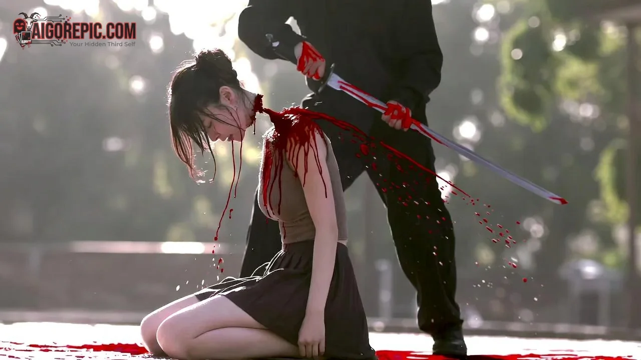 Bloody Execution Scene - AI Generated Horror