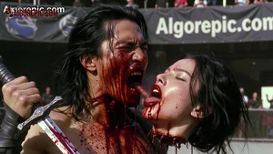 Bloody Gladiator Kiss Scene