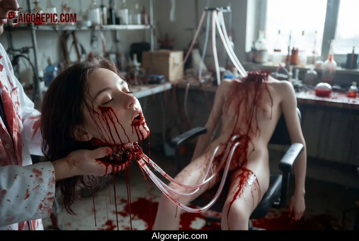 Bloody Lab Dissection Horror - AI Generated Horror