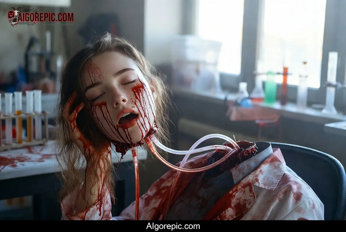 Bloody Lab Victim Horror - AI Generated Horror