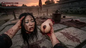 Bloody Severed Breast Ritual