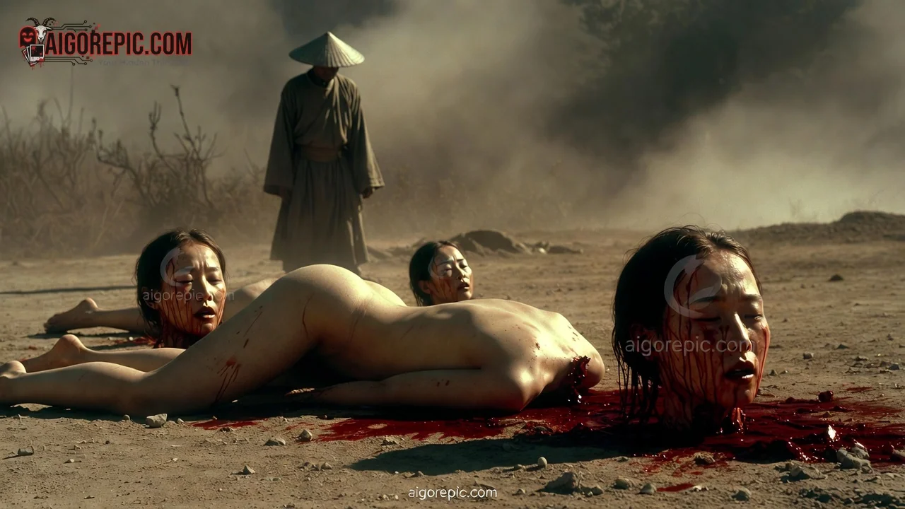 Brutal Scene in Wilderness - AI Generated Horror