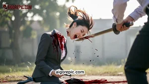 Brutal Sword Attack Scene