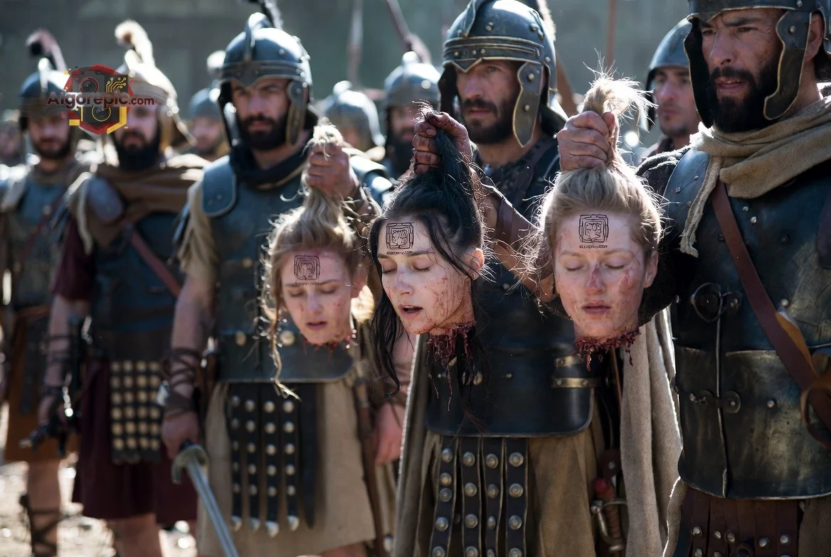 Captive Women in Ancient Battle - AI Generated Horror