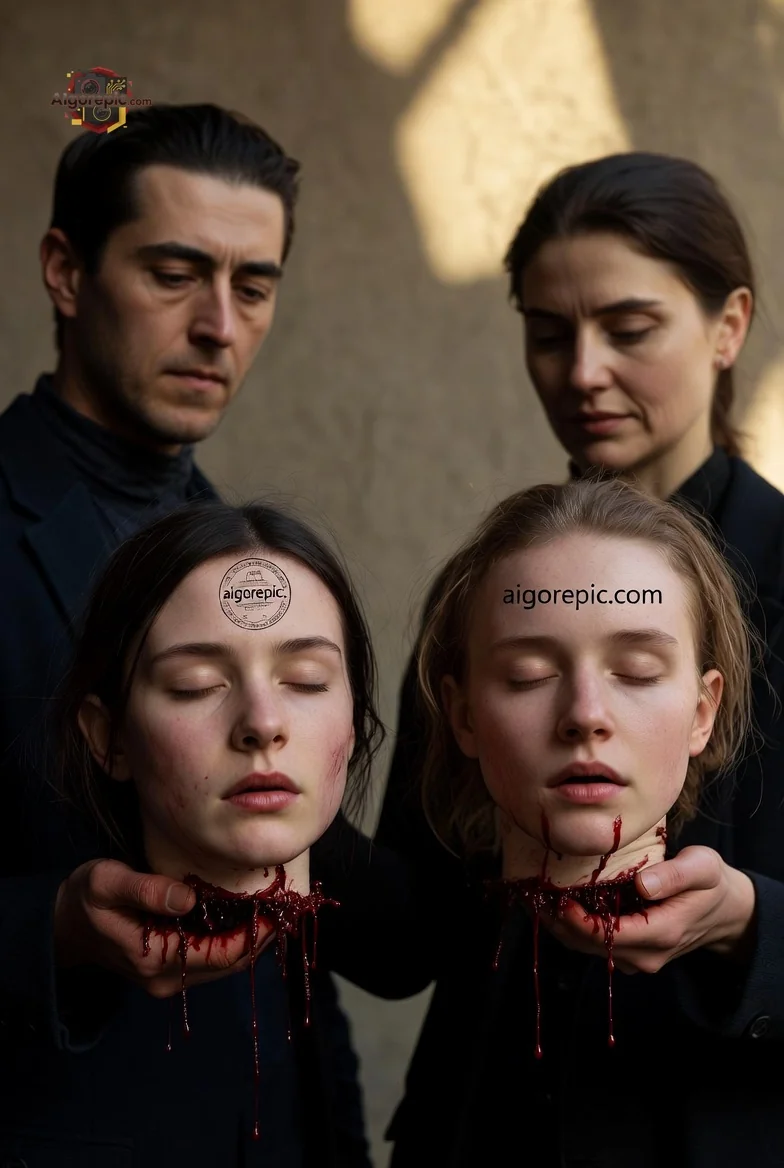 Dark Ritual with Blood - AI Generated Horror