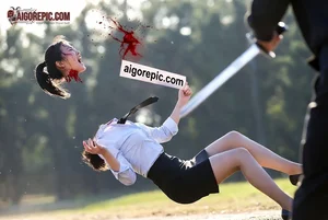 Decapitated Businesswoman Scene