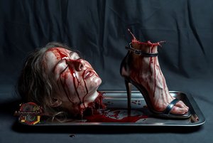 Decapitated Head in Heels
