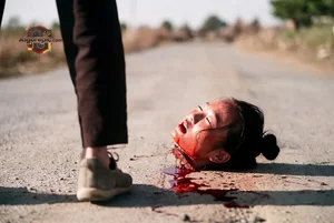 Decapitated Head on Road