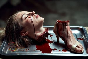 Decapitated Head on Tray