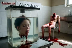 Decapitated Woman in Aquarium