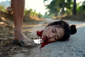 Decapitated Woman on Road