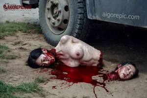 Decapitated Women by Truck