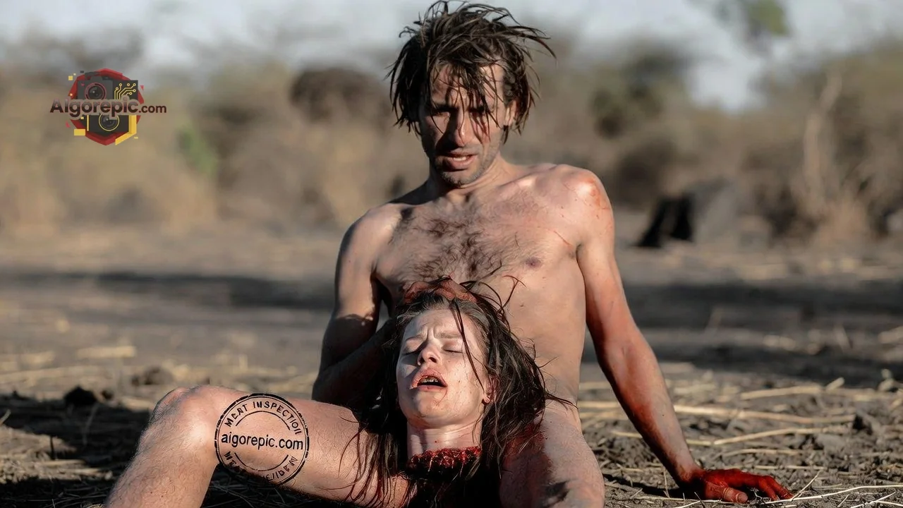 Desert Desperation Scene - AI Generated Horror