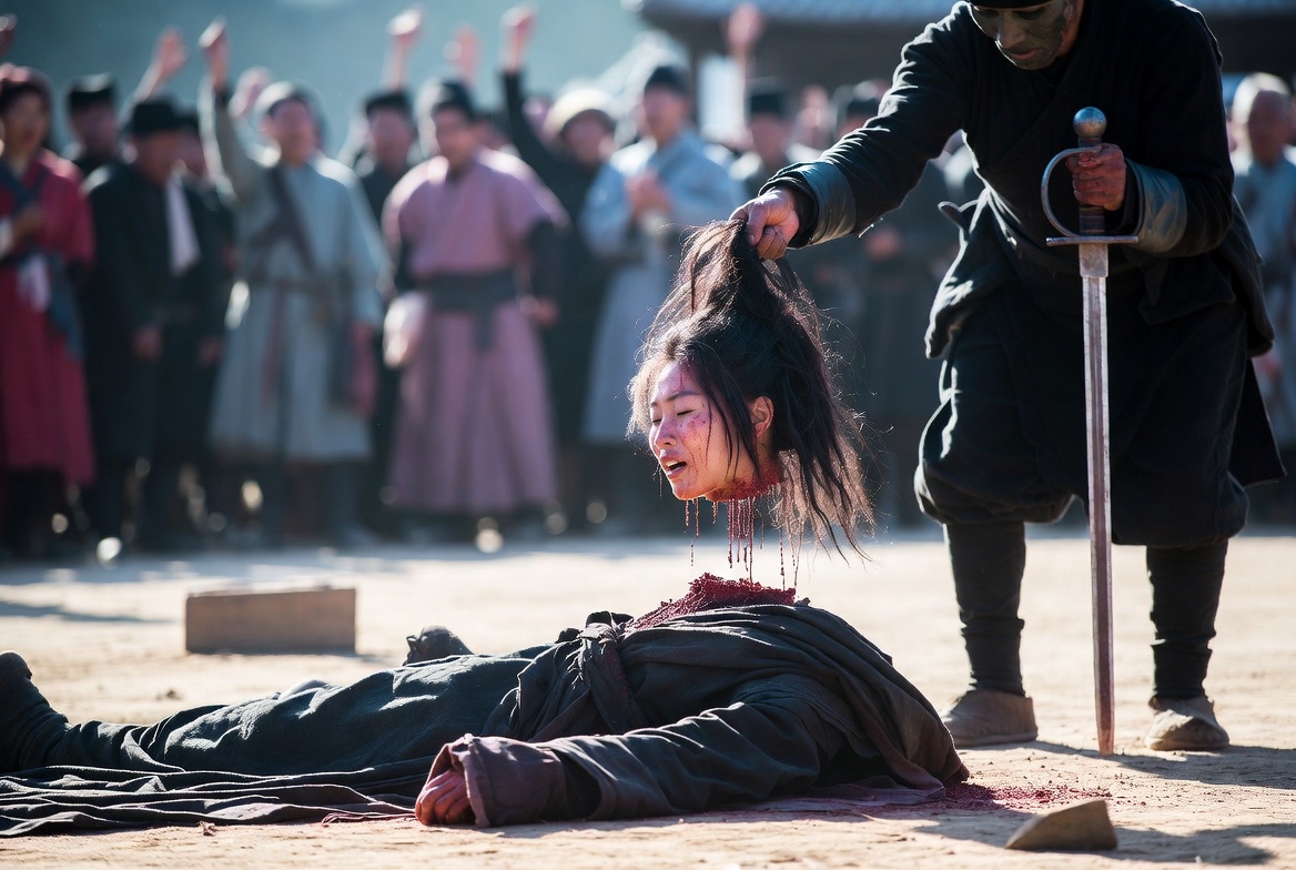 Execution Scene in Historical Setting - AI Generated Horror