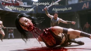 Gladiator Beheads Woman in Arena