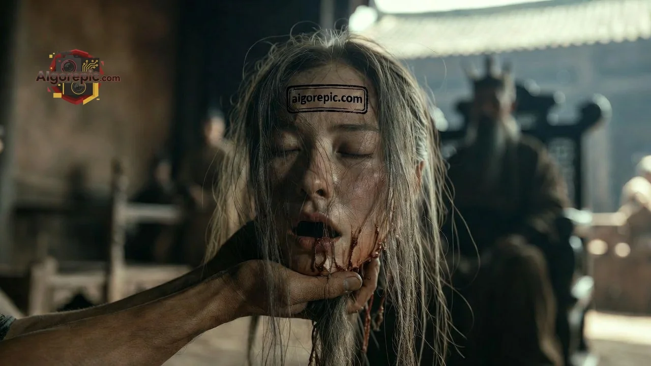 Gory Head Held in Hand - AI Generated Horror