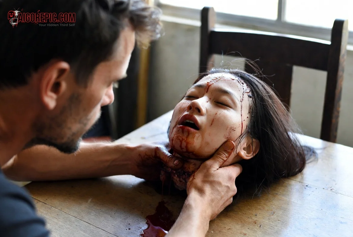 Gripping Violent Encounter - AI Generated Horror