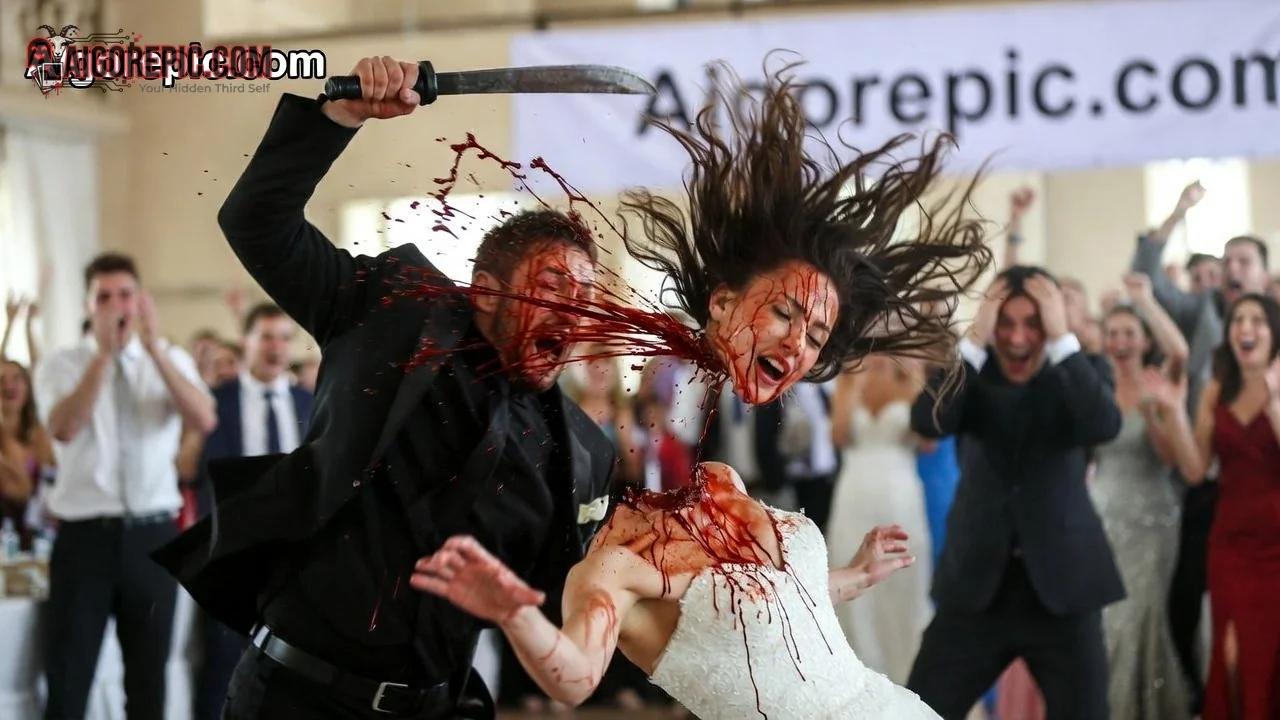 Groom Beheads Bride at Wedding - AI Generated Horror