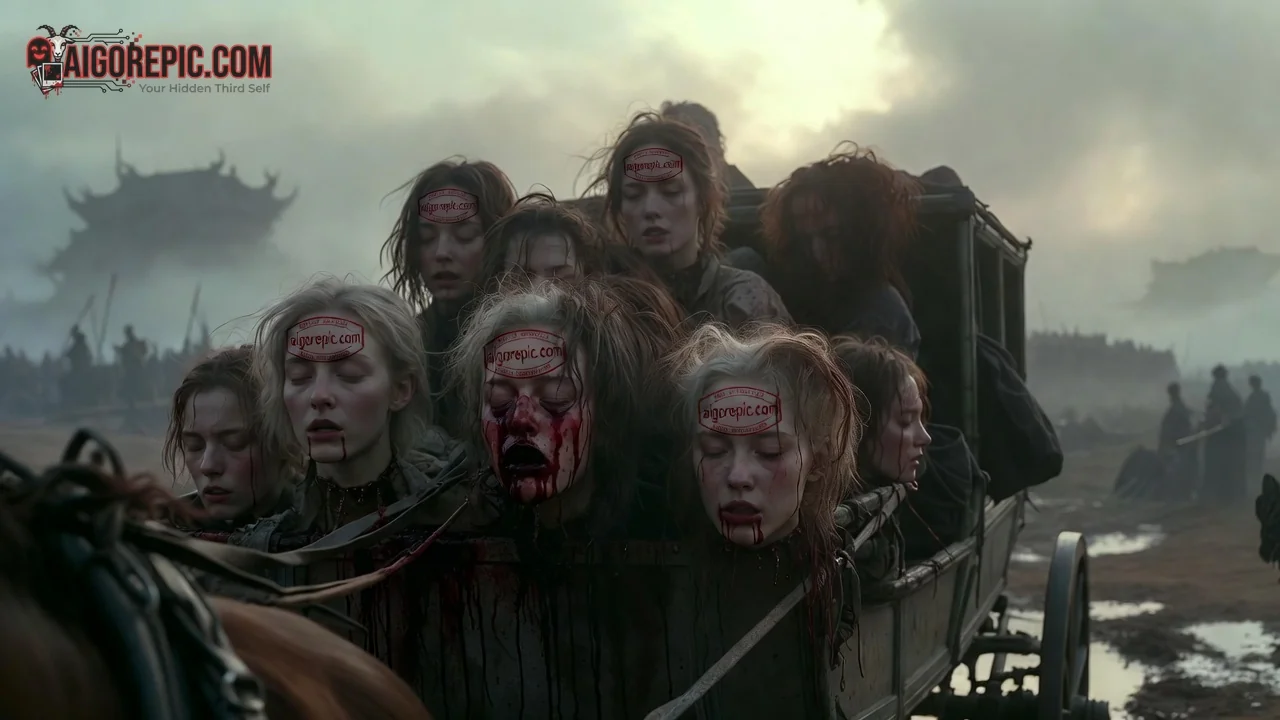 Gruesome Medieval Cart Ride - AI Generated Horror