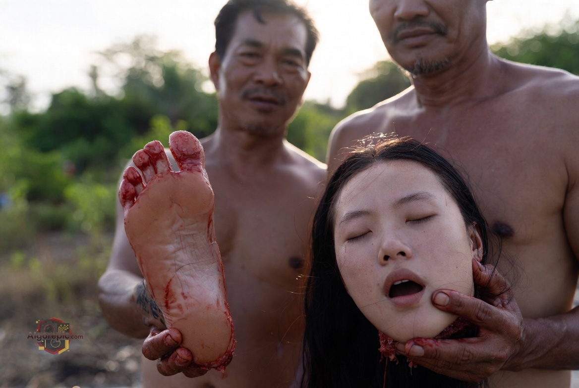 Gruesome Scene in Nature - AI Generated Horror