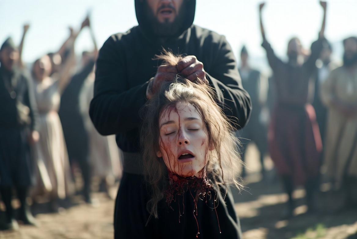 Head Held in Triumph - AI Generated Horror