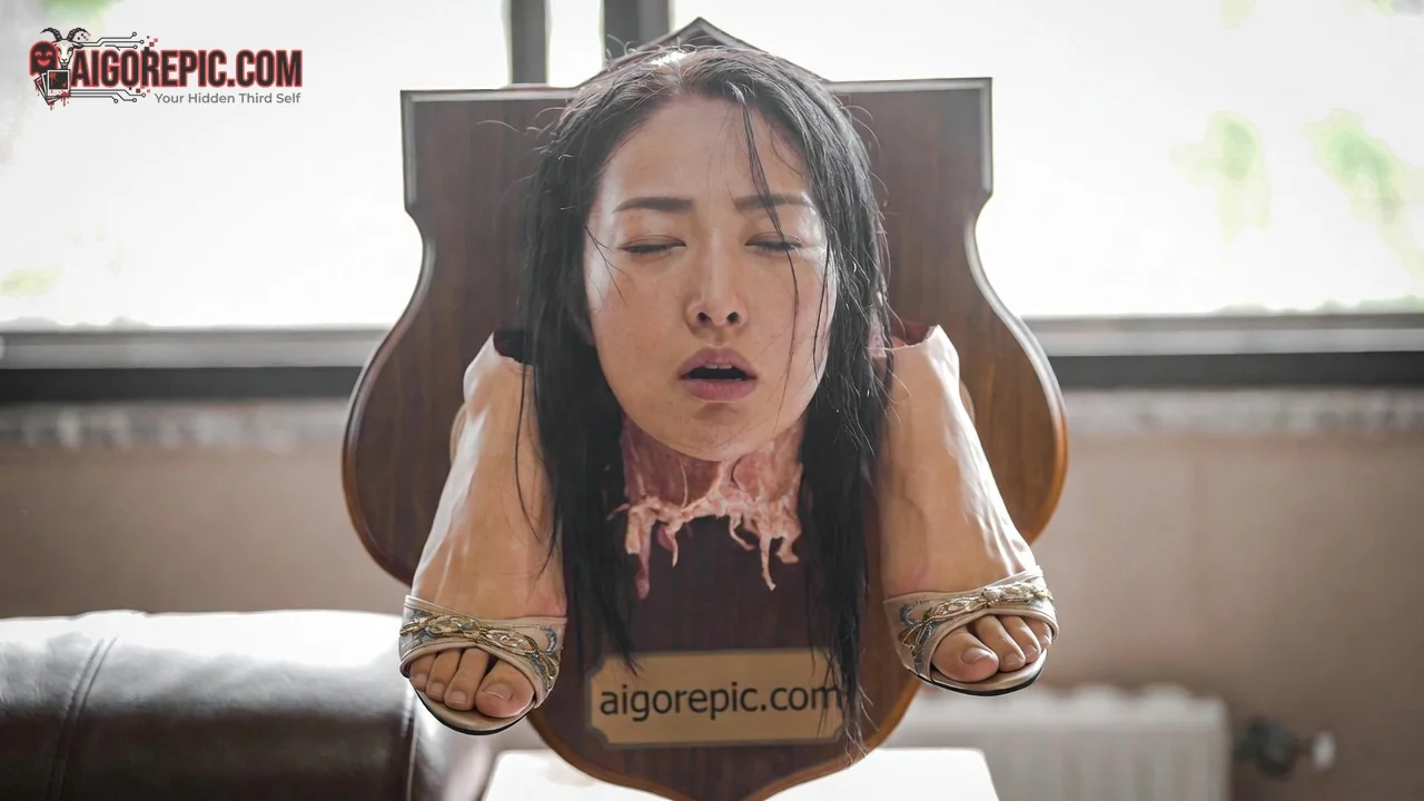 Head on Display - AI Generated Horror