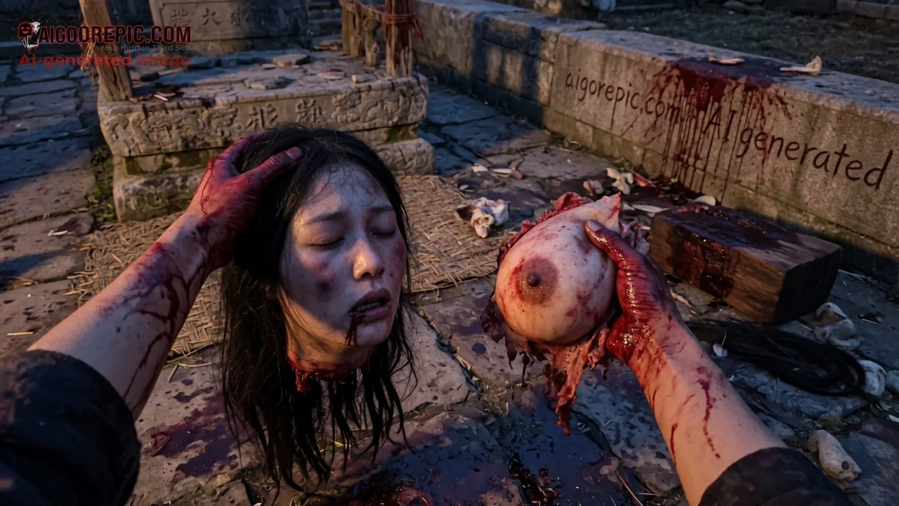Horrific Severed Breast Horror - AI Generated Horror