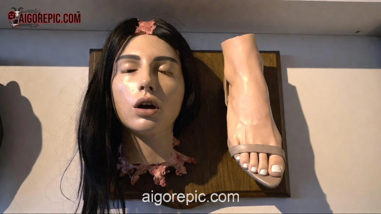 Mannequin Head and Foot - AI Generated Horror