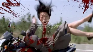 Motorcycle Accident Scene