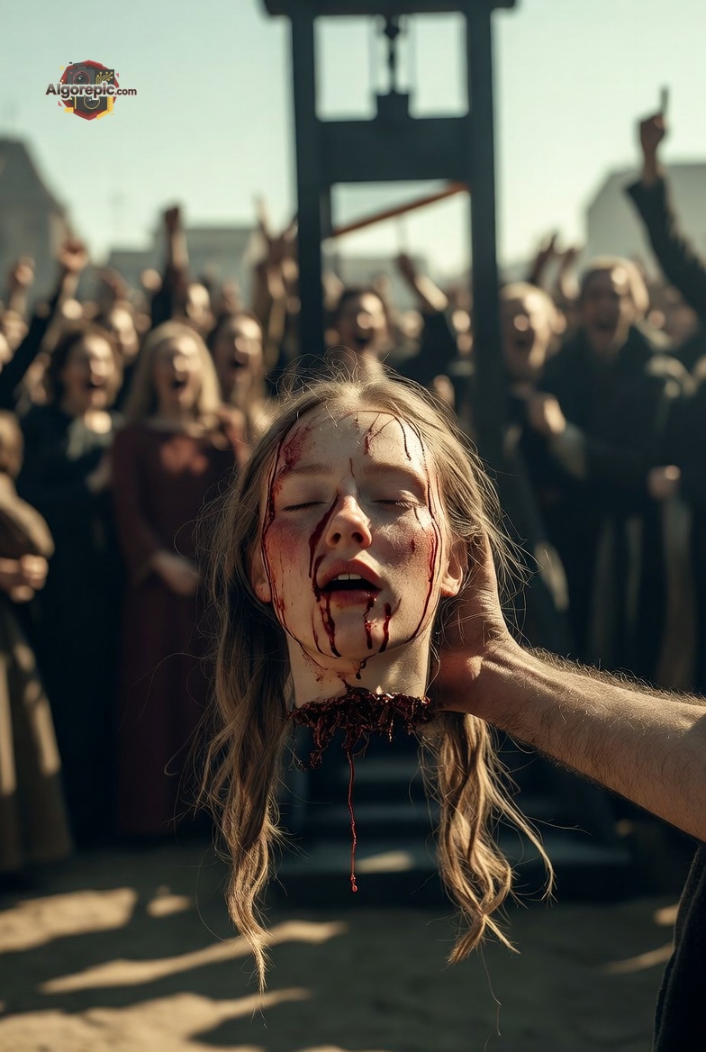 Public Execution Scene - AI Generated Horror