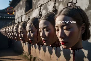 Row of Severed Heads