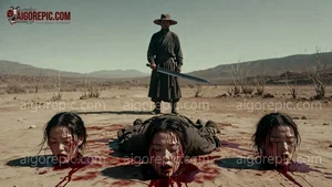 Samurai and Decapitated Heads