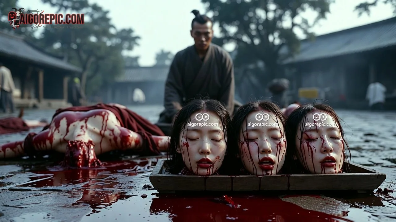 Samurai and Severed Heads - AI Generated Horror