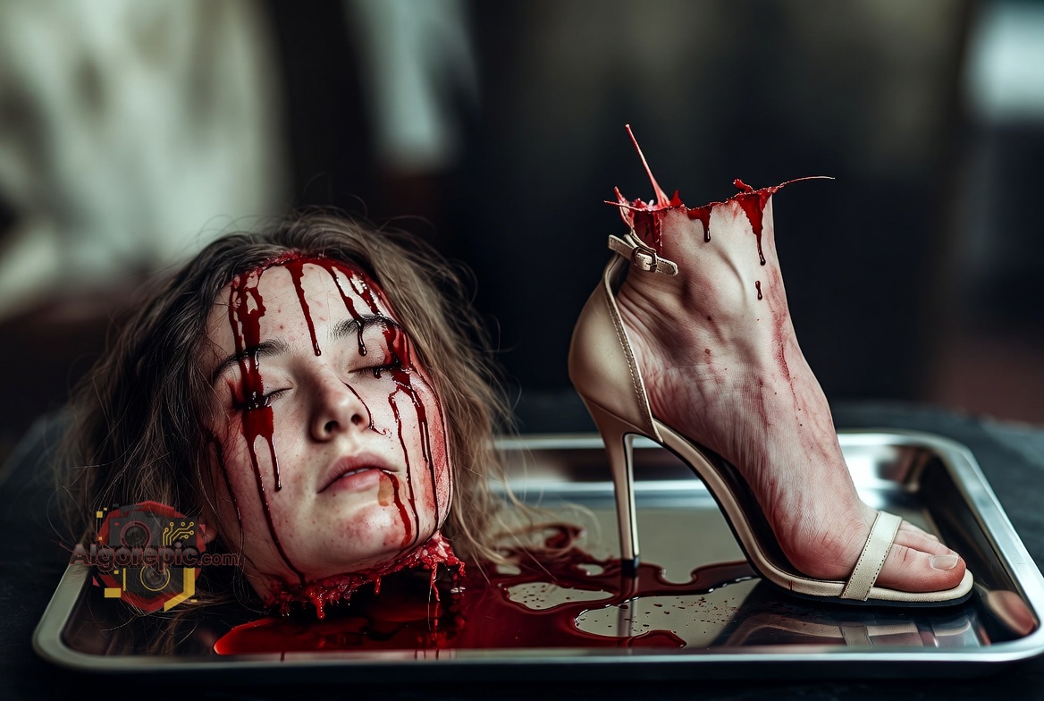 Severed Head and Foot - AI Generated Horror