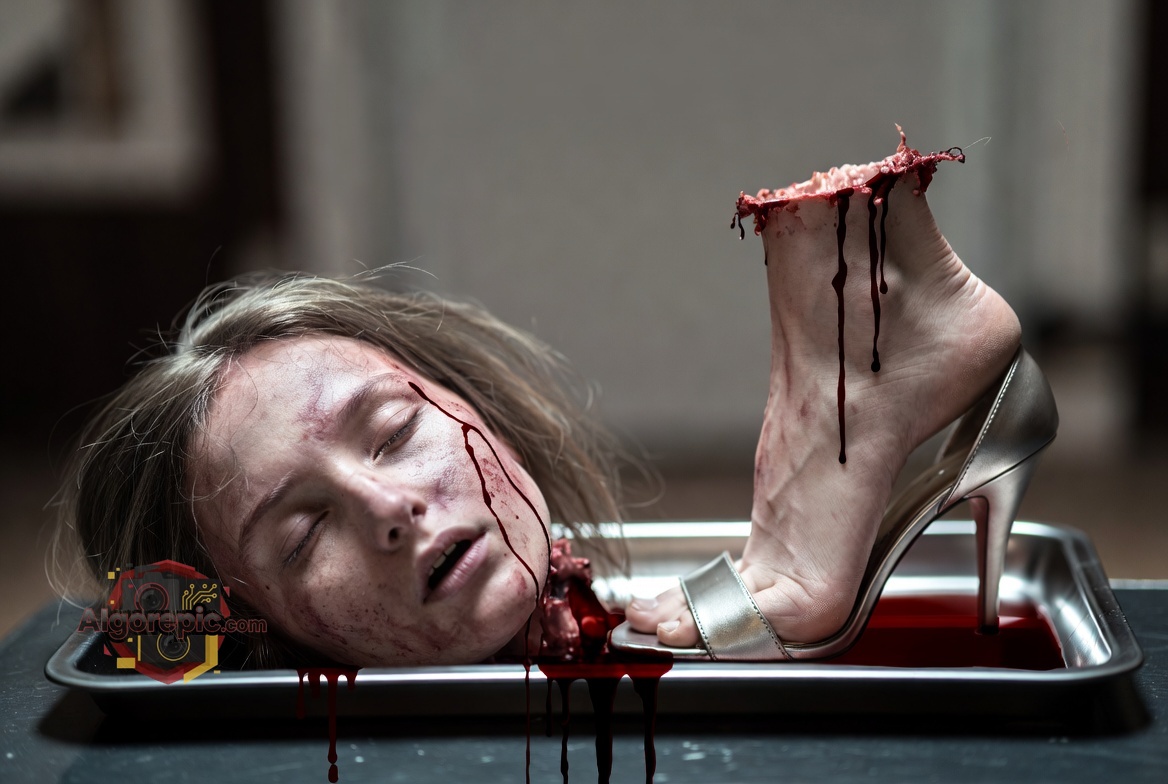 Severed Head and Foot - AI Generated Horror