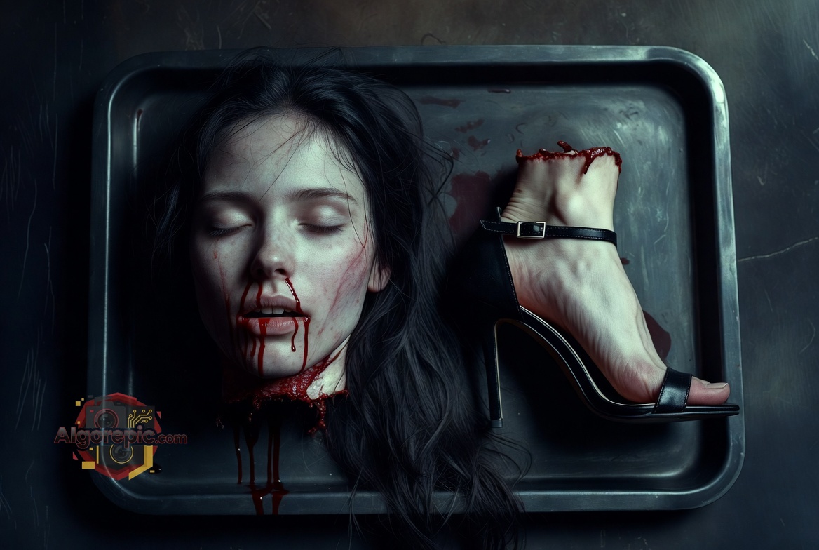 Severed Head and Foot - AI Generated Horror