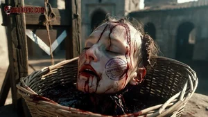 Severed Head in Basket