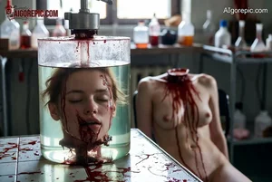 Severed Head in Bloody Jar