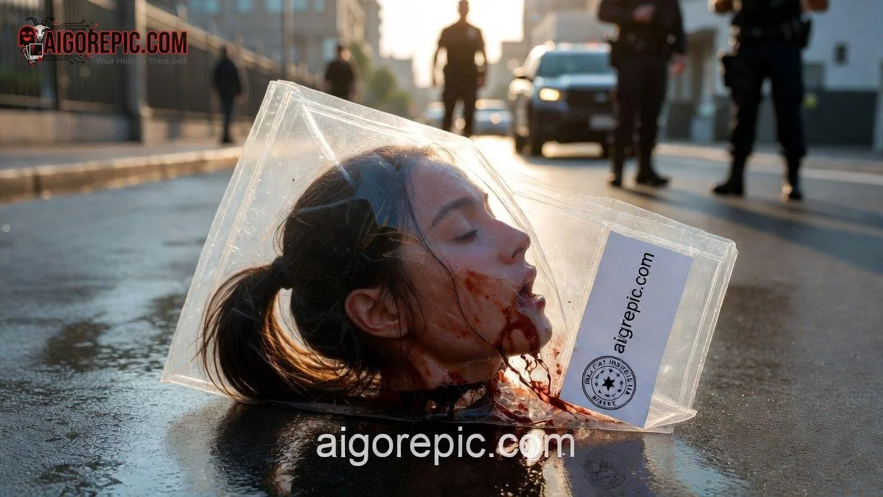 Severed Head in Box - AI Generated Horror