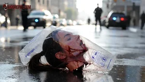 Severed Head on Street