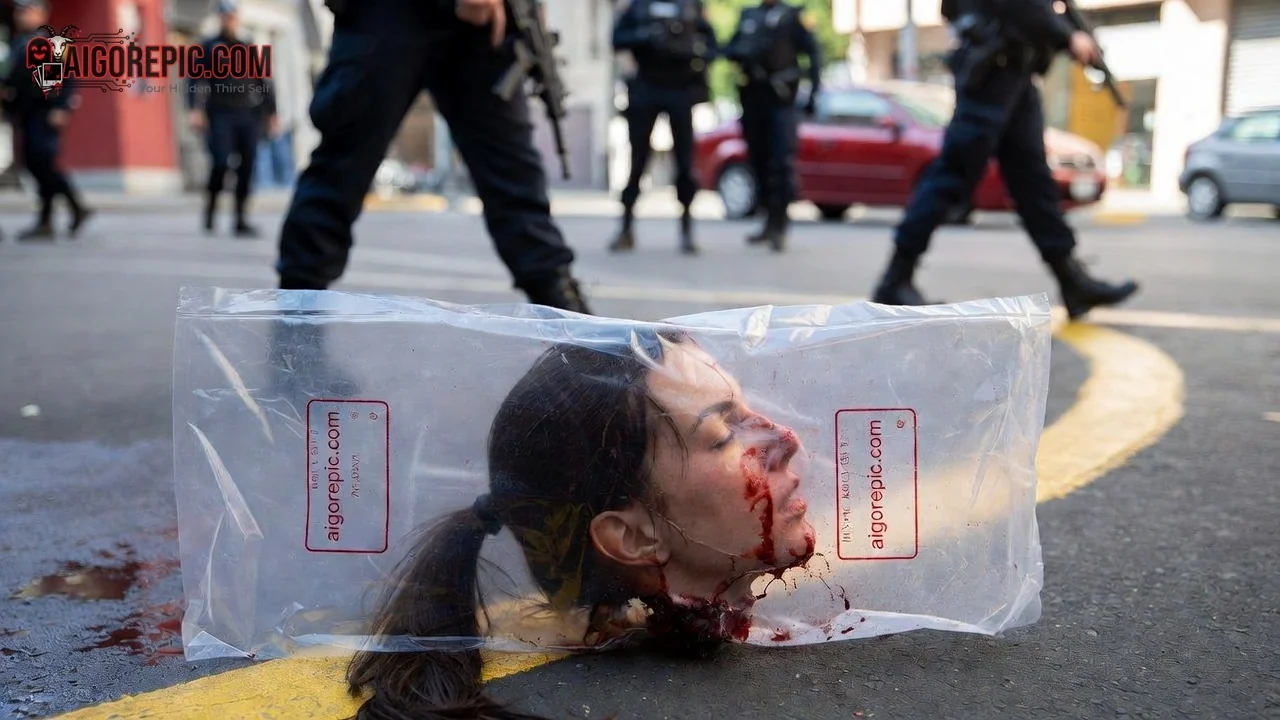 Severed Head on Street - AI Generated Horror