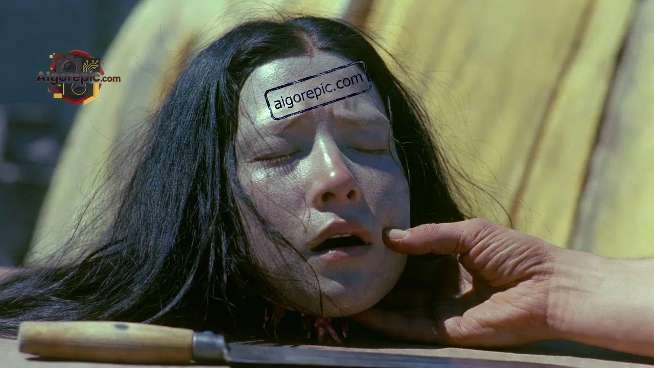 Severed Head on Table - AI Generated Horror